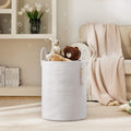Cotton Rope Laundry Hamper Basket, 72L Tall Woven Clothes Hamper