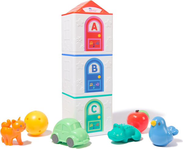 Official Learning Stacking House with 6 Surprises to Discover, Educational Toys & Toddler Toys for Girls & Boys Ages 18 Months to 3+ Years
