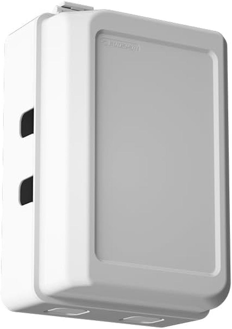 1 Pack Updated Baby Safety Electrical Outlet Cover Box Childproof Plug Cover - More Space for Large Plugs Easy to Install & Use (White)