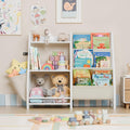 3 Tier Kids Bookshelf and Toy Storage, White