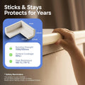 Furniture Edge and Corner Guards, 6.2M Foam Cushion, 8 Adhesive, White