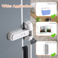 1 Pack Updated Child Proof Refrigerator/Fridge/Freezer Door Lock Apply to Max 1"(25Mm) Sealing Strip for Toddlers and Kids, No Tools Need or Drill (White)