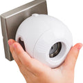 Child Safety Door Knob Cover (4 Pack) Hard-To-Remove Dual-Lock Door Handle Covers for Kids - Reusable Baby Proof Door Knob Locks - Installs Easily, No Tools Needed (White)