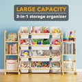 Toy Organizer with 6 Shelves and 12 Compartments, White