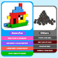 Magnetic Cubes 56PCS - Magnetic Building Blocks for 3 4 5 6 7 8 Year Old Boys Girls, Magnet Blocks Building Cubes Preschool STEM Sensory Learning Toys Birthday for Kids 3 4 5+