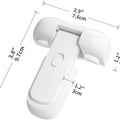 1 Pack Updated Child Proof Refrigerator/Fridge/Freezer Door Lock Apply to Max 1"(25Mm) Sealing Strip for Toddlers and Kids, No Tools Need or Drill (White)