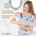 Organic Cotton Baby Swaddle Blanket Newborn Swaddle Sack, Swaddler 7-14 Lb