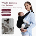 Baby Carrier, Ergonomic Lightweight Infant Carrier, Black