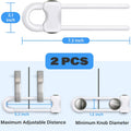 Baby Proofing Cabinets,Cabinet Locks for Babies,Pack of 2,White