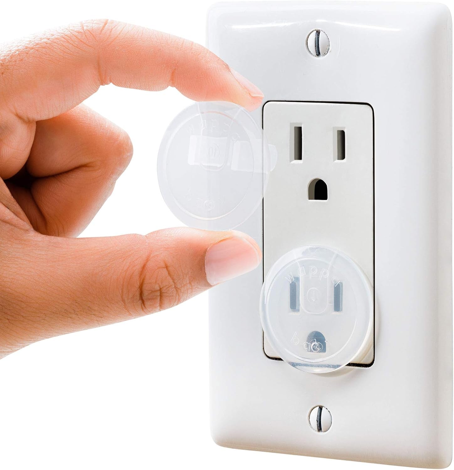 Clear Outlet Covers (50 Pack) VALUE PACK – Baby Safety Outlet Plug Covers – Durable & Steady – Child Proof Your Outlets Easily