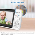 VM924 Pan & Tilt Video Baby Monitor, 5" LCD Screen, up to 17 Hrs Video Battery Life, Plug & Play, 1.33X Zoom, Night Vision, up to 1000Ft Range, Soothing Sounds, 2-Way Talk, Secured Transmission
