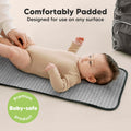 Portable Diaper Changing Pad, Easy Wipe Clean, 25X13 (Black Geo)