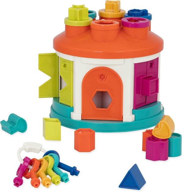 Color Sorting Toy with Keys and Storage, Toddler, 14-Piece Set