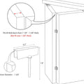 Metal Bifold Door Lock - Double Door Child Safety Locks Keep Toddler, Cats&Dogs Out of Closets, Cabinets, Pantry - No Need Install (1PC)