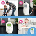 DM1211 Enhanced Range Digital Audio Baby Monitor with Night Light, 1 Parent Unit, Silver & White