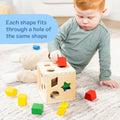 Shape Sorting Cube Wooden Classic Educational Toy