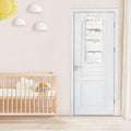 over the Door Organizer 4 Pockets Hanging behind Door Storage, White