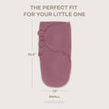 Easy Swaddle Blanket 3 Pk S - Newborn Wrap, Blush, Mauve, Mulberry
