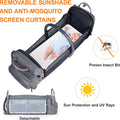Baby Diaper Bag, Backpack with Changing Table, Insulated Pacifier Case, Multifunctional Waterproof Travel Diaper Bag