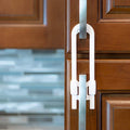 [6 Packs]  Sliding Cabinet Locks Child Safety,Great for Baby Proofing for Both Cabinet Knob and Cabinet Handle,Proof Your Kitchen,Bathroom,Storage Door,Easy Install without Drilling or Adhesive