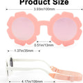 2Pcs Flower Baby Girl Polarized Sunglasses with Strap