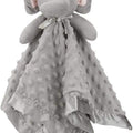 Elephant Security Blanket Grey Soft Baby Lovey Unisex Lovie Gift for Toddler 16 Inch