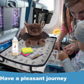 Kids Travel Tray Table Cover,Baby Travel Essentials for Flying, Black&White