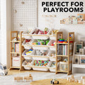 Toy Organizer with 6 Shelves and 12 Compartments, White