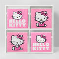 Hello Kitty Set of 2 Durable Storage Cubes with Handles, 10"X10"X10" Cubes