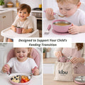 304 Stainless Steel Baby Feeding Set, Pink