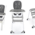 Smartclean Trio Elite 3-In-1 Convertible Baby High Chair, Toddler Chair, and Dining Booster Seat-Slate