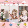 Girl Toys Age 1-3 Magnetic Drawing Board, Gifts for 1 2 3 Year Old Toddlers Birthday, Doodle Board for Preschool Learning and Educational Erasable Sketching Pad(Soft Pink)