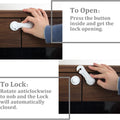 Cabinet Door Locks for Baby Proofing and Child Safety, 4 Pack Childproof Cabinet Locks with Adhesive for Drawer Cupboards Fridge Closet and Pantry, Child Proof Latch for Protecting Kids (White-4Pcs)