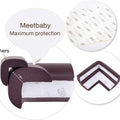 Baby Proofing Edge Corner Guards, Child Safety Furniture Bumper, Table Protectors, 3M Pre-Taped Corners, Safe Edge Corner Cushion (Brown, 20.4Ft)