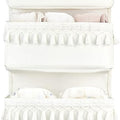 over the Door Organizer 4 Pockets Hanging behind Door Storage, White