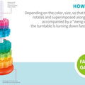 Baby Spinning Stacking Toy – Stacking Toy for Babies Autism Toys Spiral Stacker Toy Rainbow Spinning Wheel Toy for Focus, Dexterity, Brain Development,Interactive Learning Birthday Gift