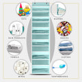 over the Door Organizer, 6-Tier, 100D Fabric, Baby Blue 2Pc