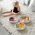 5-Piece Rectangle Storage Basket Set - Cotton Rope Woven Baskets for Organizing! Small Basket for Montessori, Baby Nursery, Dog Toy Baskets, Cat Toy Box, Bathroom Organization Bin