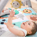 Unisex Baby Play Gym & 7-In-1 Play Mat - Playmat Baby Toys 0-6, 6-12 Months Tummy Time Mat with Hanging Toys, Soft Padded Mat for Newborns, Infants - Safari