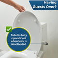 Baby Toilet Lock by  - 9" L X 4" W - Ideal Baby Proof Toilet Lidlock - No Tools Needed Easy Installation with 3M Adhesive - Top Safety Toilet Seat Lock - Fits Most Toilets - White (1 Pack)
