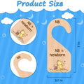 The Pooh Bear Baby Closet Dividers, Baby Clothes Organizer for Baby Nursery Decor Wooden Hanger for Newborn Baby Stuff from 0-24+ Months