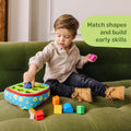 K’S Kids Take-Along Shape Sorter, 9 Textured Building Blocks & Soft Sensory Activity Bag, Montessori-Inspired Baby Toys for Toddlers, Preschool Learning Toys for Babies 9 Mo. & Up