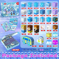 200 PCS Magnetic Blocks, Light up Transparent Magnetic Building Block for Blue Snow Princess Castle, Frozen Magnet Cubes Tiles Toys for Girls Age 3 4-8 8-12 Birthdays Gift for Kids