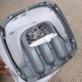 Baby Base 2-In-1 Booster Feeding and Floor Seat with Self-Storing Tray - Slate