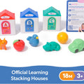 Official Learning Stacking House with 6 Surprises to Discover, Educational Toys & Toddler Toys for Girls & Boys Ages 18 Months to 3+ Years