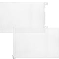 (2 Pack) Retractable Baby Gate,Mesh Baby Gate or Mesh Dog Gate,33.6" Tall,Extends up to 55" Wide,Child Safety Gate for Doorways, Stairs, Hallways, Indoor/Outdoor (White 33.6"X55")