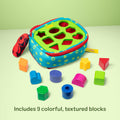 K’S Kids Take-Along Shape Sorter, 9 Textured Building Blocks & Soft Sensory Activity Bag, Montessori-Inspired Baby Toys for Toddlers, Preschool Learning Toys for Babies 9 Mo. & Up