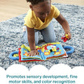 K’S Kids My First Activity Book, Soft Cloth Baby Book with Infant Toys—Puppets, Crinkles, Buttons, Buckles & Clock, Machine Washable Montessori Baby Toys for Kids 0–24 Months