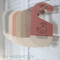 Wooden Baby Clothes Dividers by Size for Neutral Nursery & Closet Decor