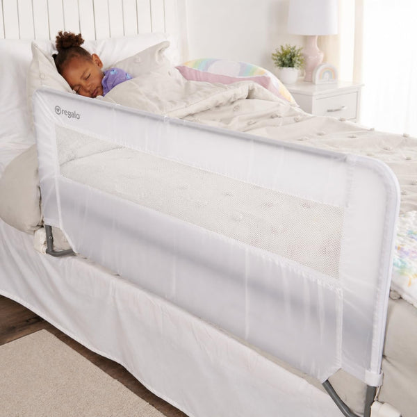 Swing down Bedrail, White by Natural Handmade